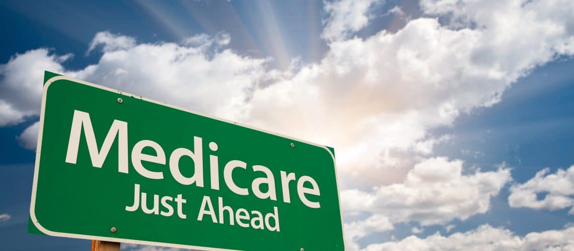 A road sign that says ‘Medicare just ahead.”