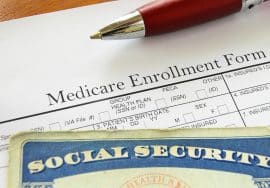 A Medicare enrollment form.
