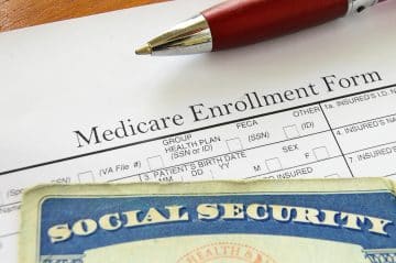 A Medicare enrollment form.
